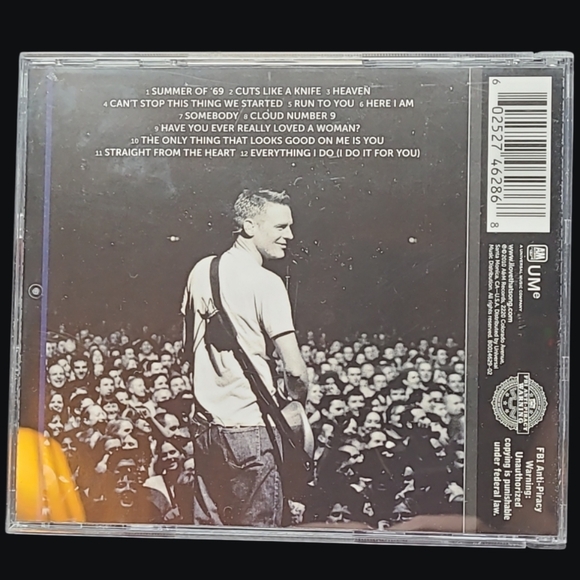 MUSIC CD 2010 BRYAN ADAMS-ICON - Picture 3 of 3